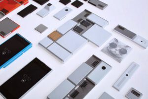 Die neuen modularen Smartphones von Google. Projekt Ara mit seinem Grey Phone. Bildquelle: androidauthority.com
